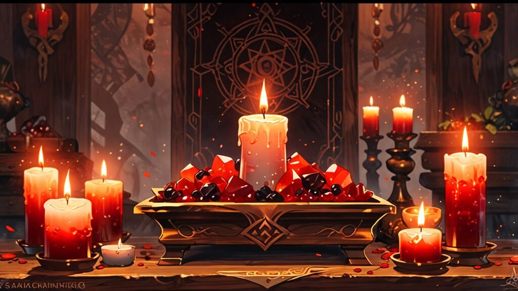 Aries Ritual Altar Image